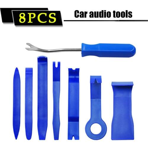 8PCS Auto Trim Removal Tool Car Door Panel Dashboard Pry Tool Set For Car Trimming As Well As Furniture Restoration
