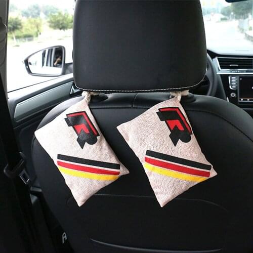 Car Styling Badge R Activated Carbon bag Odor Absorber Bamboo Charcoal Air Freshener Deodorant for Touran MK7 B8
