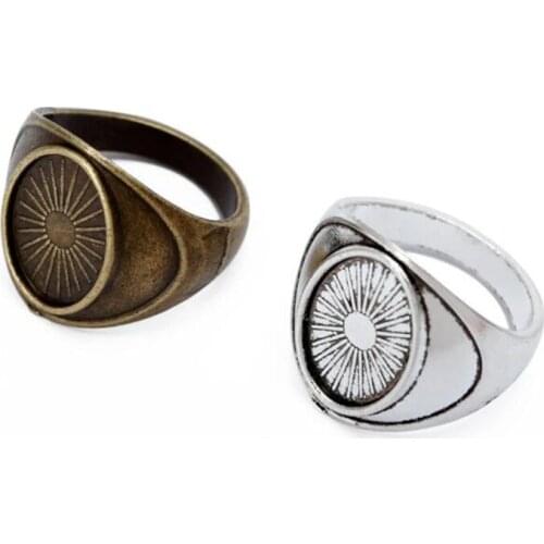 20pcs/lot Retro Big Rings Settings 10x14mm Cabochon Base Bezel Tray Fit DIY Finger Rings Accessories