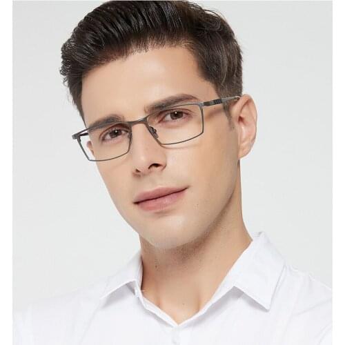 Men Eyewear Optical Glasses Frame Prescription Chameleon Lenses Gafas Titanium Light Frame