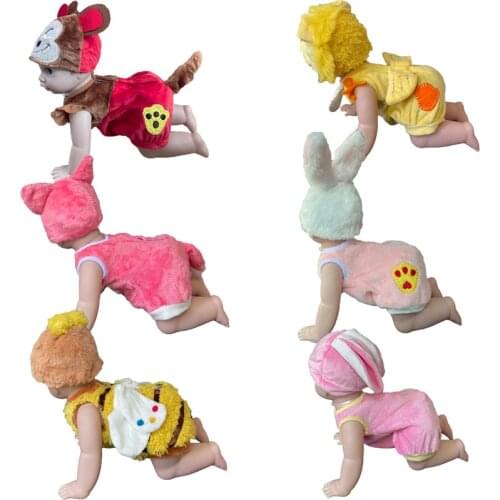 Electric Intelligent Doll Laughing Crying Singing Crawling Baby Dolls Furry Clothes Suit Girl Toy Gift 60959EE-1