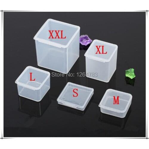New transparent plastic storage box original parts in the product box small box PP material 10pcs / lot free shipping