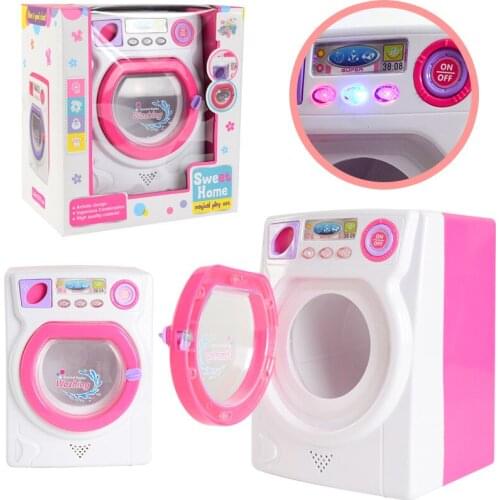 Mini playhouse toys Small appliance washing machine Can add water Simulation drum washing machine model toy