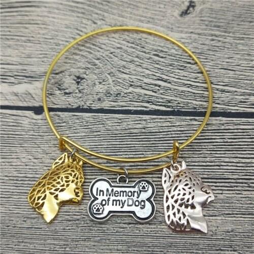 Trendy New American Staffordshire Terrier Bangles CuteAmerican Staffordshire Terrier Dog Bangles Bracelets Fashion Pet Jewellery