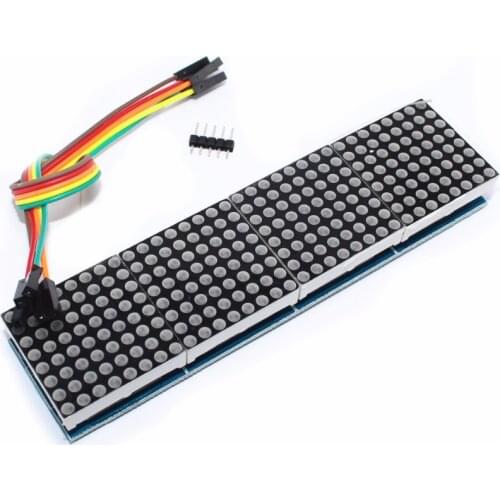 MAX7219 dot matrix module, controls the one-chip computer module, 4-in-1 display sends 5P line (H6A4)