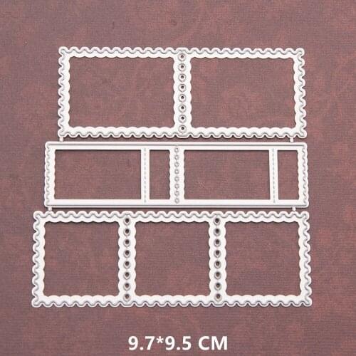 2021 New Box Cutting Dies DIY Scrapbooking Embossing Paper Photo Frame Stamps Crafts Template Mould Stencils