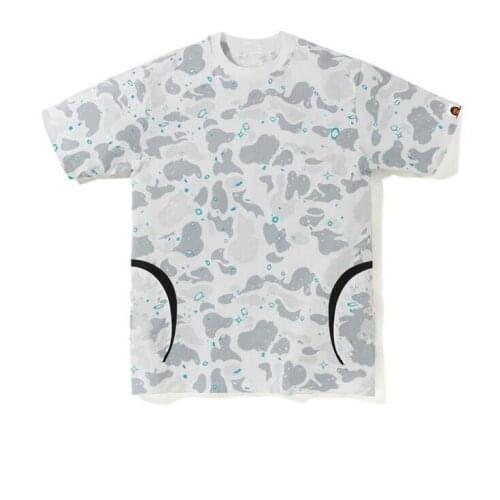 New Kids Boy Girls Cartoon Space Camo Glow in Dark Animal Printed Shirt Summer Short Shirts Tops Causal Children Clothes