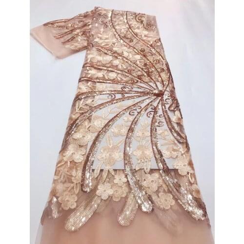 New arrival sequin embroidered tulle lace embroidery, comfortable fabric, suitable for fashionable ladies' skirts