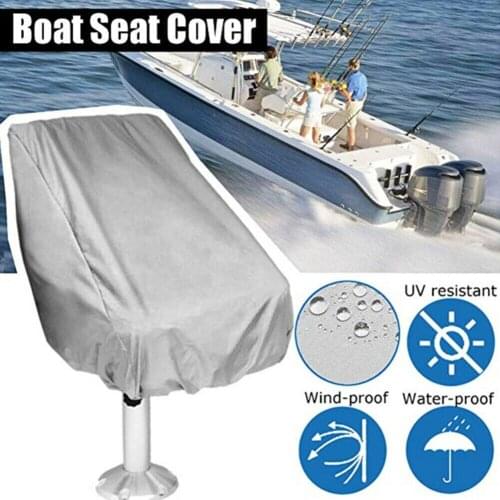 NEW Waterproof Outdoor Foldable Boat Seat Cover Ship UV Resistant Yacht Captain Chair Elastic Closure Dustproof Protection