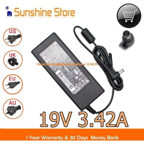 Genuine LG 65W 6.5mm AC Adapter DA-65G19 LCAP39 A-1650-6 LaptopCharger 19.5V 3.42A Power Supply For LG 34U67-P 27HJ712C Monitor