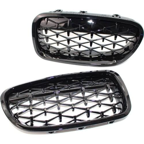 Front Grill Diamond Metero Style Grille For BMW 5 Series F10 F11 Pre-Facelift 2010-2016 528I 550I 530I 535I