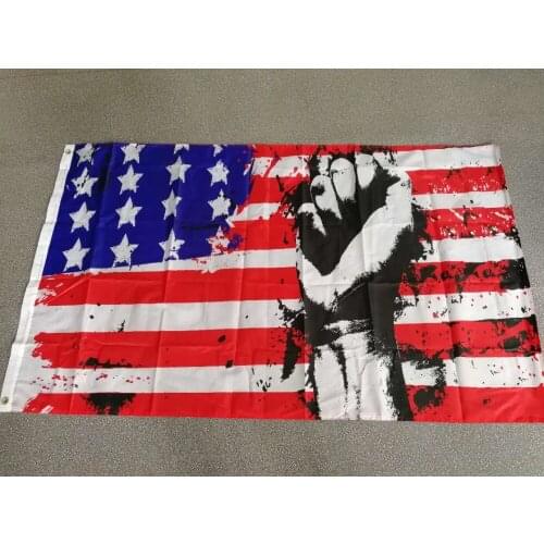 PODIUM 90x150cm Fighting Us Usa American Fist Flag