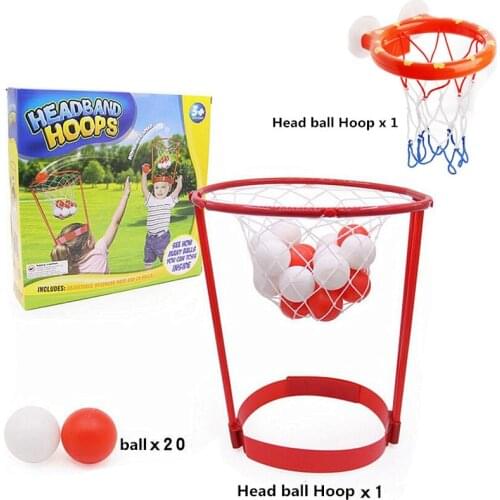 Headband Hoop Ball Toy Basketball Hoop Bath Toy Security Catching Basketball Parent-child Game Indoor sports toys for kids babys