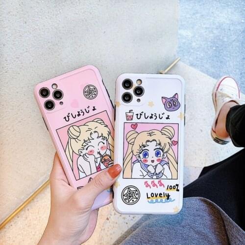 Luxury Cute Girl Milk Tea Phone Case For IPhone 12 Mini 12 Pro MAX 11 Pro MAX XR XS MAX 8 Plus Fashion Soft Silicone Phone Cover