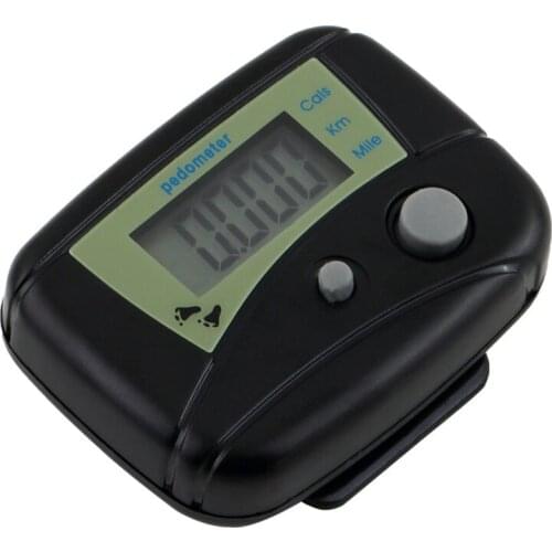 LCD Run Step Pedometer Walking Distance Counter Passometer Walking Distance Counter ABS Gym Calorie Tracker for Outdoor Sports