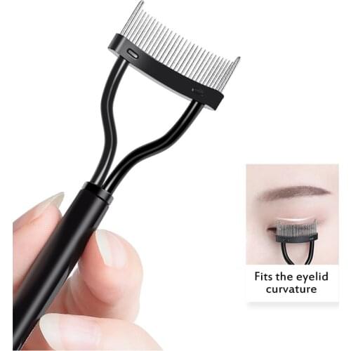 Foldable Eyelash Curler Beauty Makeup Lash Separator Eyelash Comb Plastic ABS Lightweight Durable Eyelash Curler Cosmetic Tool