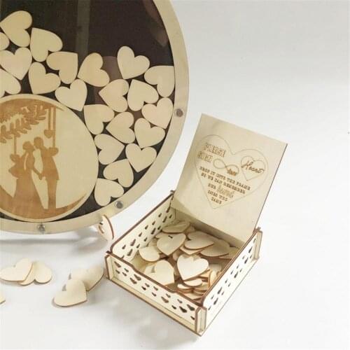 Wedding Guest Book Signature Guest Books Custom Wedding Wood Frame Country Wedding Decor Wedding Decoration For Wedding Table