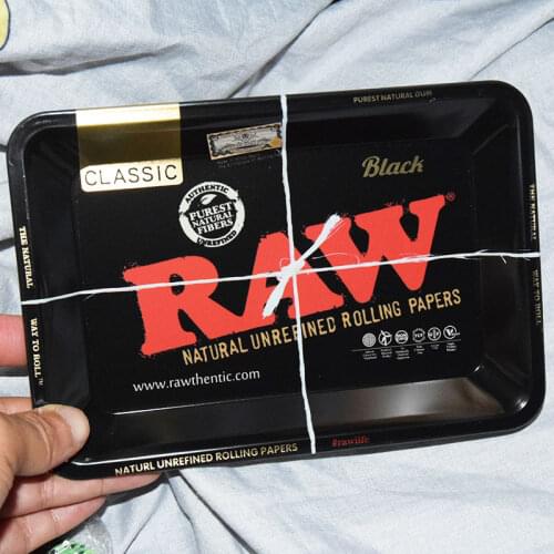 Thick Cartoon Rolling Tray 18*14/10CM Tobacco Rolling Tray Metal Cigarette Smoking Rolling Tray weed Herb Tobacco Tinplate Plate