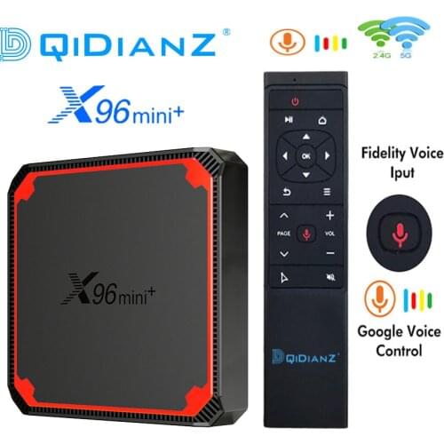 X96 Mini Plus Smart TV Box Android 9 Amlogic S905W4 Quad Core Dual Wifi 4K Set Top Box Support Google Voice X96mini plus Player