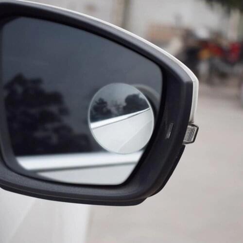 2Pcs 360 Degree HD Blind Spot Mirror Universal Car Convex Reflector Rear Side View Blind Spot Round Mirrors