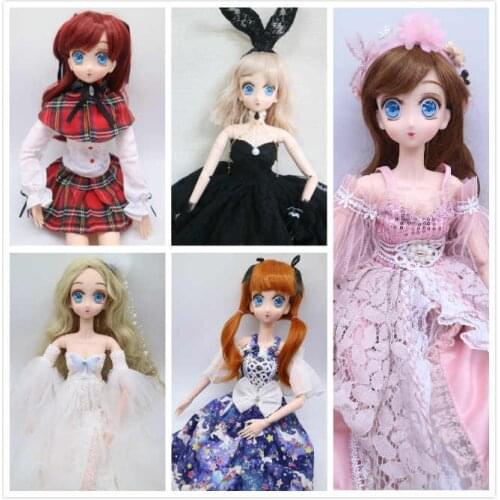 1/3 BJD dolls fashion doll 56cm joint movable doll selling with dress and wig