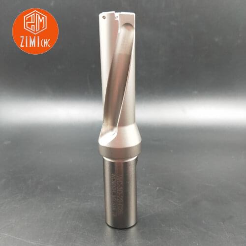 1pcs WC-23-3D-C25 U-drilled indexable 23mm inner cold drill for WCMT0402/WCMX0402 carbide inserts U-turnable inserts