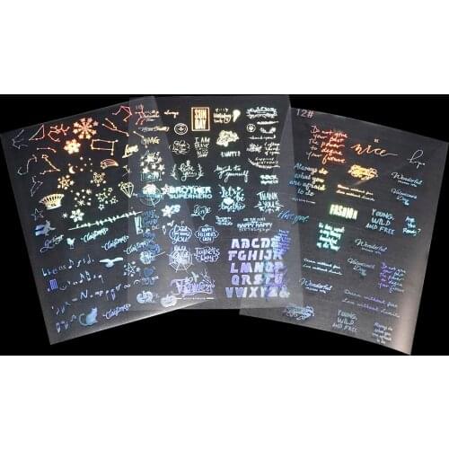 3pcResina UV Letter Moon Sky Transparent UV Resin Sticker Epoxy Resin Mold Making Jewelry Tool Filling For DIY