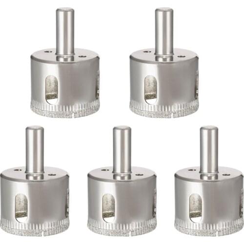 35mm Diamond Coated Glass Hole Saw Drill Bits for Ceramic Tile Marble Rock Porcelain 5 Pcs