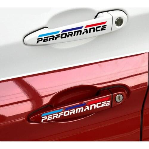 4pcs car door handle sticker for bmw E30 E34 E36 E39 E46 E53 E60 E70 E71 E85 E87 E90 E91 E92 E83 F10 F20 F21 F30