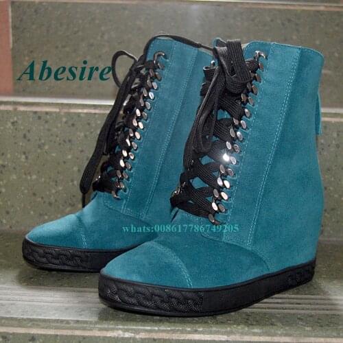 Женские ботильоны на танкетке Abesire China At AliExpress