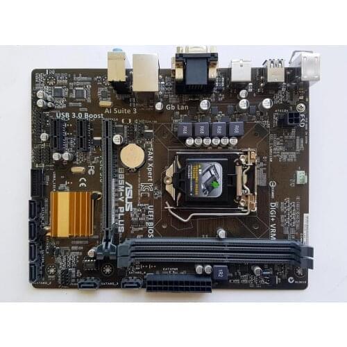 Used,for Asus B85M-V5 PLUS Desktop Motherboard B85 Socket LGA 1150 i7 i5 i3 DDR3 16G SATA3 Micro-ATX