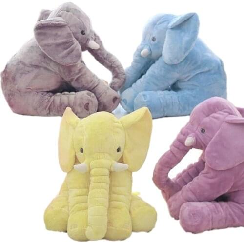 Big Size 40cm / 60cm Plush Elephant Doll Toy Doll Sleeping Pad Cute Elephant Baby Doll Christmas Gift Plush Toys