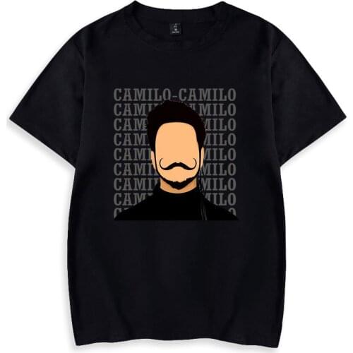 Camilo Echeverry Tshirt O-Neck Short Sleeve Mens Tshirt Harajuku Streetwear 2021 Pop Singer Fashion Clothes Plus Size