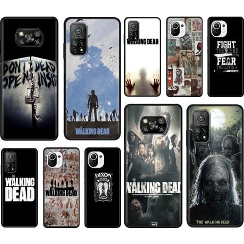 Mobile Phone Case For Xiaomi Mi Poco X3 NFC 10T Pro 5G M3 11 Note 10 Lite Black Shell 9T Cushion Cover Hot TV The Walking Dead