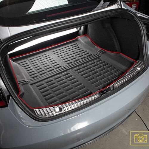 For Tesla Model 3 BlueStar Rear Cargo Liner Boot Tray Trunk Mat Luggage FLoor Carpet Tray Waterproof car Accessories