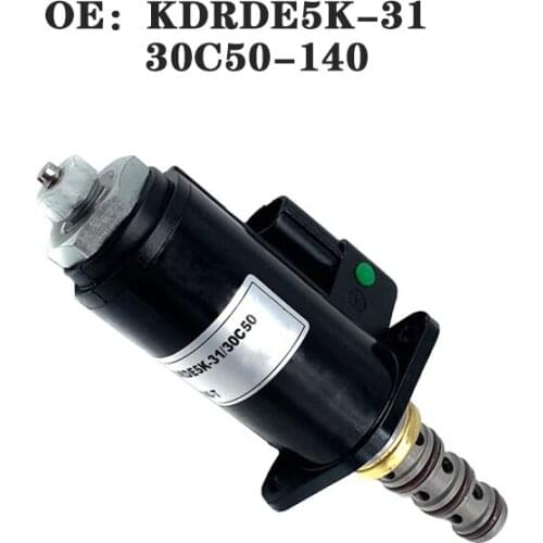 Hydraulic pump solenoid valve KDRDE5K-31 30C50-140 for Sany excavator SY215C-9/SY225C-9/SY235C-9/SK200-5