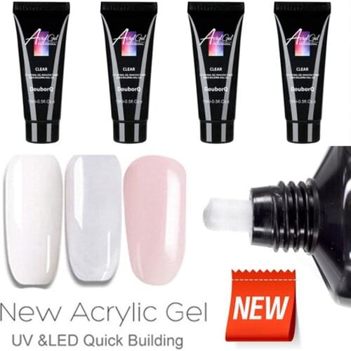 Soak off Nails Gel UV Acryl Gel Quick Building lFinger Extension Nail Gel Camouflage UV LED Hard Builder Gelgift 48Mold Tip