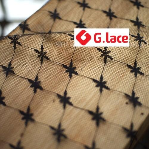 GLace 5Y/Lot Black white bud silk gauze non elastic fabric DIY clothing curtain home textile background cloth decorationTX548