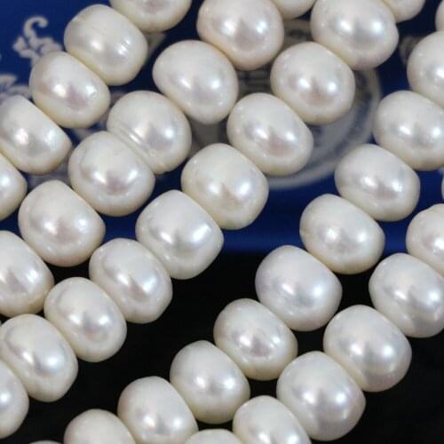 Hot natural freshwater white pearl abacus beads trendy party weddings fine jewelry making 15inch B1391