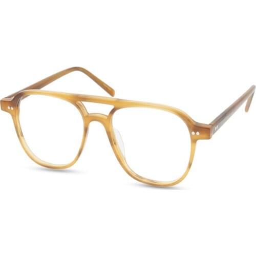 Fashion Acetate Glasses Frame Unisex Retro Full Rim Myopia Eyeglasses Brand Designer Goggle Clear Lens Optical Eyewear Spectacle