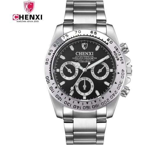 Man Watch 2020 Top Luxury Brand Chenxi Watches Men Sports Watches Waterproof Quartz Stainless Steel Mens Watches erkek kol saat