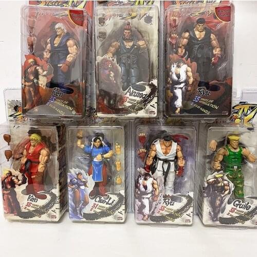 NECA Ryu Action Figure Akuma ChuLi Figure Ken Figure Hoshi Ryu Akuma Gouki Guile Action Figures In Stock Collection Model Toy