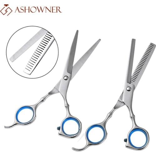 Professional Hairdressing Scissors 6 Inch Hairdressing Scissors Stainless Steel Hairdressing Scissors Ordinary Flat Tooth Blade