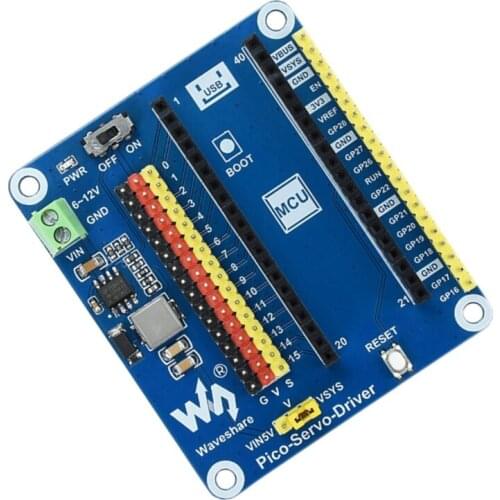 Waveshare Servo Drive Board For Raspberry Pi Pico Expansion Board Module Suitable For Robotic Arm/Hexapod Robot