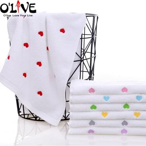100% Cotton Heart Embroidery Bath Towel Bathroom 70*140 CM Hair Head Towel Gym Adults Sauna Face Wipes Custom