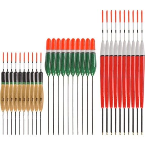 10Pcs New Fishing Float 14cm-22cm Superfine Workmanship Freshwater Ice Floating Suits for Small Fish Fishing Bobbers Accessories