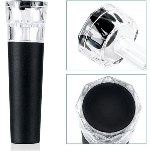 Bottle Stopper Air Lock Aerator Wine Stoppers 8.4X1.6X1.6CM Mouth Dispenser Bar Accessories Stainless Steel Silicone Caps