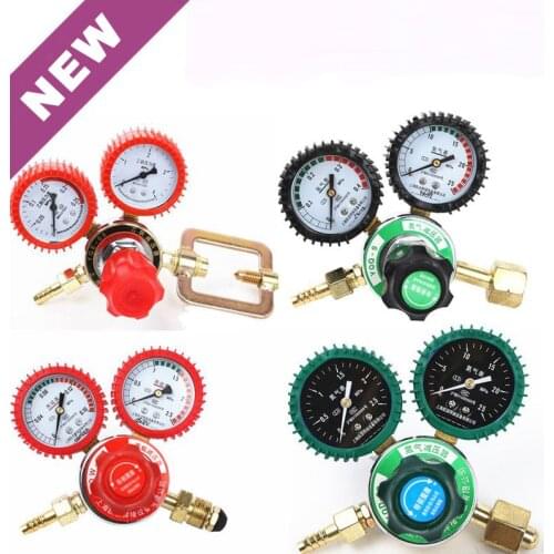 Shockproof Oxygen/Acetylene/Propane/Hydrogen/Nitrogen/Argon Gauge Gas Meter Welding Regulator Gauge Mini Pressure Relief Gauge