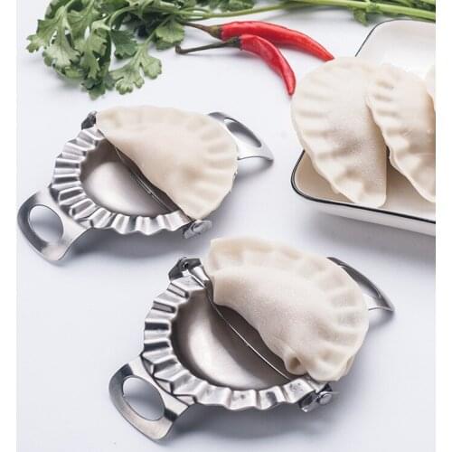 Stainless Steel Dumplings Mold Artifact Manual Small Tool DIY Dumplings Mould Gadgets Kitchen Accessories Dumpling Maker