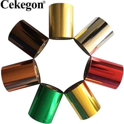 8 cm Wide Hot Stamping Foil Paper for Leather PVC Paper Gold Silver Hot Foil Stamping Paper Craft Paper